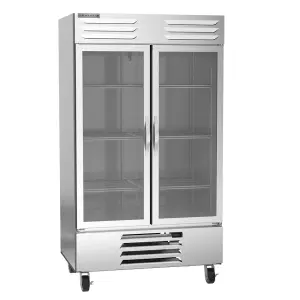 Beverage-Air RB44HC-1G 47" Two Section Reach In Refrigerator, (2) Left/Right Hinge Glass Doors, 115v