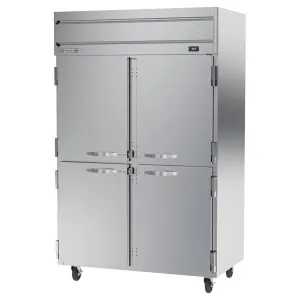 Beverage-Air HRPS2HC-1HS 52" Two Section Reach In Refrigerator, (4) Left/Right Hinge Solid Doors, 115v