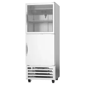 Beverage-Air RID18HC-HGS 27 1/4" One Section Pass Thru Refrigerator, (2) Glass Doors, (2) Solid Doors, Right Hinge, 115v