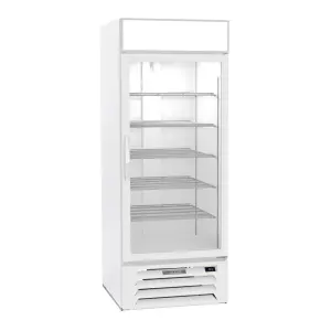 Beverage-Air MMF27HC-1-W 30" One Section Display Freezer w/ Swing Door - Bottom Mount Compressor, White, 115v