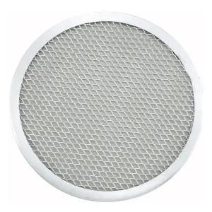 Winco APZS-7 7" Round Seamless Pizza Screen, Aluminum