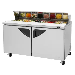 Turbo Air TST-60SD-N 60 1/4" Super Deluxe Sandwich/Salad Prep Table w/ Refrigerated Base, 115v