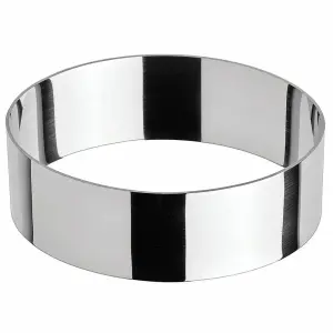 Winco SPM-41O Oval Pastry Mold - 4" x 1 3/8", Stainless