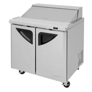Turbo Air TST-36SD-N6 36" Super Deluxe Sandwich/Salad Prep Table w/ Refrigerated Base, 115v