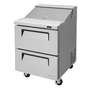 Turbo Air TST-28SD-D2-N 27" Super Deluxe Sandwich/Salad Prep Table w/ Refrigerated Base, 115v