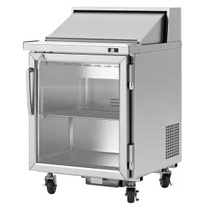 Turbo Air PST-28-G-N 27 1/2" PRO Series Sandwich/Salad Prep Table w/ Refrigerated Base, 115v