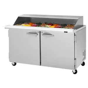 Turbo Air PST-60-24-N-SL 60 1/4" PRO Series Mega Top Sandwich/Salad Prep Table w/ Refrigerated Base, 115v