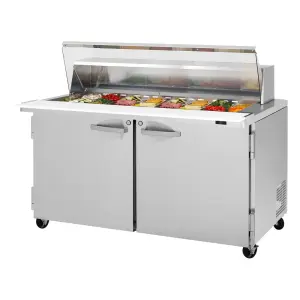 Turbo Air PST-60-24-N-CL 60 1/4" PRO Series Mega Top Sandwich/Salad Prep Table w/ Refrigerated Base, 115v