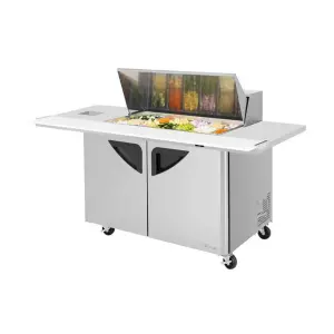 Turbo Air TST-48SD-18-E-SVC-N 72 5/8" Super Deluxe Mega Top Sandwich/Salad Prep Table w/ Refrigerated Base, 115v