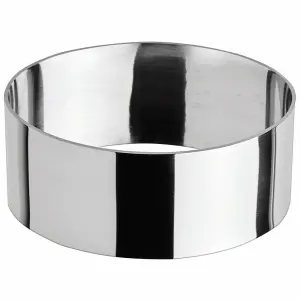 Winco SPM-31O Oval Pastry Mold - 3" x 1 3/8", Stainless