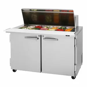 Turbo Air PST-48-18-N 48 1/4" PRO Series Mega Top Sandwich/Salad Prep Table w/ Refrigerated Base, 115v