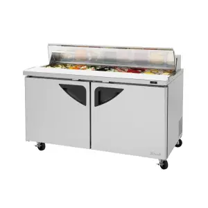 Turbo Air TST-60SD-N-CL 60 1/4" Super Deluxe Sandwich/Salad Prep Table w/ Refrigerated Base, 115v