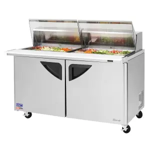 Turbo Air TST-60SD-24-N-CL 60 1/4" Super Deluxe Mega Top Sandwich/Salad Prep Table w/ Refrigerated Base, 115v