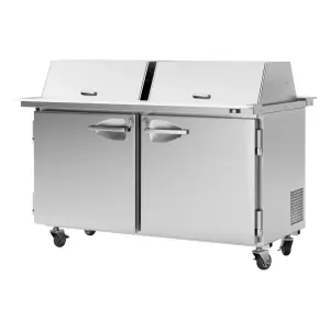 Turbo Air PST-60-24-N-DS 60 1/4" PRO Series Mega Top Dual Sided Sandwich/Salad Prep Table w/ Refrigerated Base, 115v