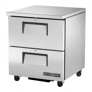 True TUC-27F-D-2-HC 27" W Undercounter Freezer w/ (1) Section & (2) Drawers, 115v