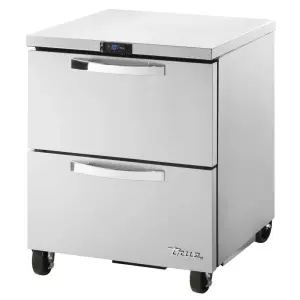 True TUC-27F-D-2-HC~SPEC3 27" W Undercounter Freezer w/ (1) Section & (2) Drawers, 115v