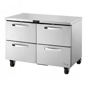 True TUC-48F-D-4-HC~SPEC3 48" W Undercounter Freezer w/ (2) Sections & (4) Drawers, 115v