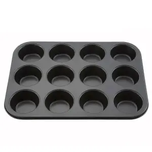 Winco AMF-12NS 12 Compartment Muffin Pan w/ Non-Stick Coating, Aluminum