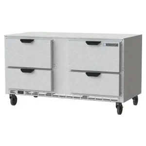 Beverage-Air UCFD60AHC-4 60" W Undercounter Freezer w/ (2) Section & (4) Drawers, 115v