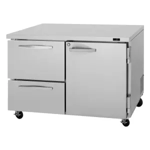Turbo Air PUF-48-D2R(L)-N 48 1/4" W Undercounter Freezer w/ (2) Sections & (1) Door, 115v