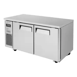 Turbo Air JUF-60-N 59" W Undercounter Freezer w/ (2) Section & (2) Door, 115v