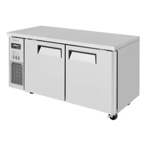 Turbo Air JUF-60S-N 59" W Undercounter Freezer w/ (2) Section & (2) Door, 115v