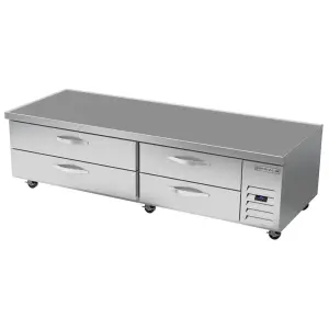 Beverage-Air WTFCS84HC 84" Hydrocarbon Series Chef Base Freezer w/ (4) Drawers - 115v