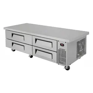 Turbo Air TCBE-72SDR-E-N 78" Super Deluxe Chef Base w/ (4) Drawers - 115v