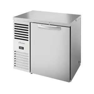 True TBR36-PTSZ1-L-S-S-S-1 36" Bar Refrigerator - 1 Swinging Solid Door, Stainless, 115v
