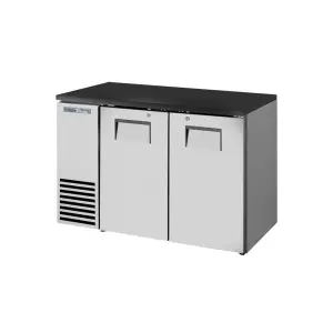 True TBB24-48-2S-Z1-BST-S-1 48 1/8" Bar Refrigerator - 2 Swinging Solid Doors, Stainless, 115v