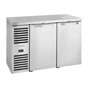 True TBR60-RISZ1-L-S-SS-1 60" Bar Refrigerator - Swinging Solid Doors, Stainless, 115v