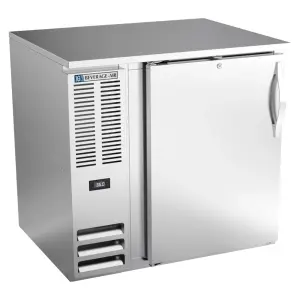 Beverage-Air BB36HC-F-S 36" Bar Refrigerator - 1 Swinging Solid Door, Stainless, 115v