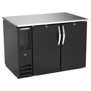 Beverage-Air BB48HC-F-PT-B 48" Bar Refrigerator - 4 Swinging Solid Doors, Black, 115v