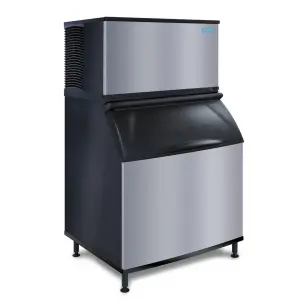 Koolaire KYT1700W/K970 1555 lb KYT Series Half Cube Ice Machine w/ Bin - 882 lb Storage, Water Cooled, 208-230v