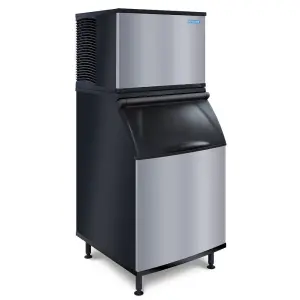Koolaire KYT0700A/K570 740 lb KYT Series Half Cube Ice Machine w/ Bin - 532 lb Storage, Air Cooled, 208-230v