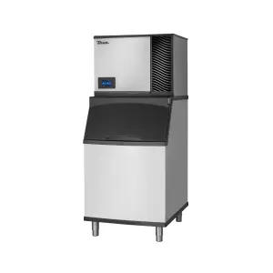 True TCIM-630-HA1-A/TIB-530-A 630 lb True Ice Series Half Cube Ice Machine w/ Bin - 450 lb Storage, Air Cooled, 115v