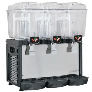 Lancer Refrigerated Drink Dispenser w/ (3) 5 gal Bowls, Pre Mix, 115v (85-11124A-GRY)