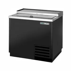 True TD-36-12-HC 36" Forced Air Bottle Cooler - Holds (264) 12 oz Bottles, Lid Locks, 115v
