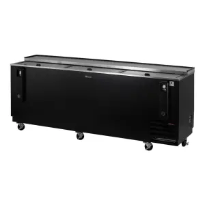 Turbo Air TBC-95SB-N 95" Forced Air Bottle Cooler - Holds (912) 12 oz Bottles, Black, 115v