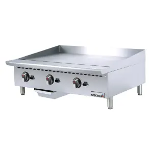 Winco NGGD-36M 36" Gas Griddle w/ Manual Controls - 3/4" Steel Plate, Convertible