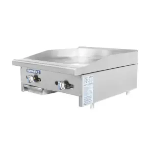 Turbo Air TAMG-24 24" Gas Griddle w/ Manual Controls - 3/4" Steel Plate, Convertible