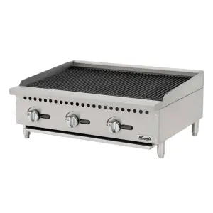 Migali C-CR36 36" Natural Gas Charbroiler w/ Cast Iron Grates, 105,000 BTU