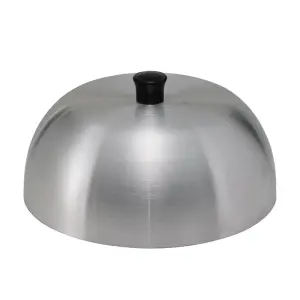 Winco AHC-6 6" Grill Basting Cover w/ Handle, Aluminum