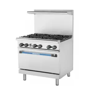 Turbo Air TAR-6 36" 6 Burner Gas Range w/ Standard Oven, Liquid Propane