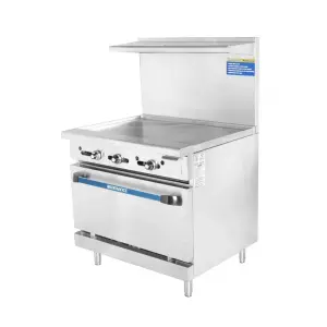 Turbo Air TAR-36G 36" Gas Range w/ Full Griddle & Standard Oven, Natural Gas