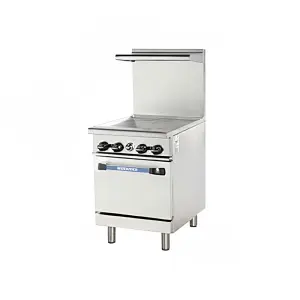 Turbo Air TAR-24G-LP 24" Gas Range w/ Full Griddle & Standard Oven, Liquid Propane