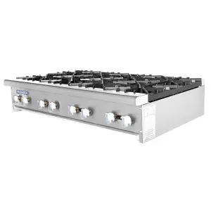 Turbo Air TAHP-48-8 48" Gas Hotplate w/ (8) Burners & Manual Controls, Liquid Propane