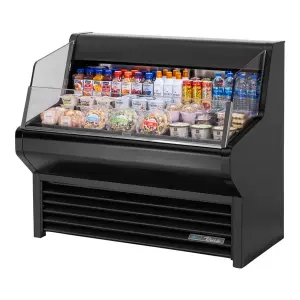 True THAC-48-HC-LD 48 1/8" Black Horizontal Refrigerated Air Curtain Merchandiser
