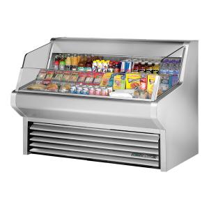 True THAC-60-S-HC-LD 60 1/8" Stainless Steel Horizontal Refrigerated Air Curtain Merchandiser