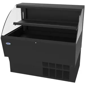 Federal Industries ELPRSS-3 Elements 35" Black Low Profile Air Curtain Merchandiser